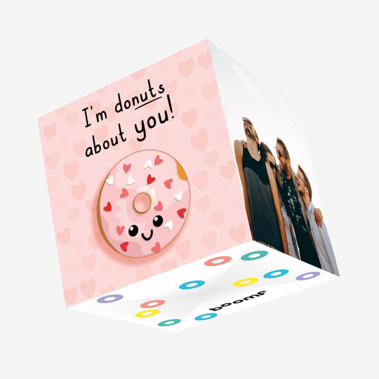 I'm Donuts About You! Confetti-exploding Greetings Card