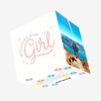 Welcome Baby Girl Confetti-exploding Greetings Card