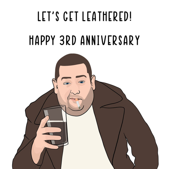 Let's Get Leathered Card