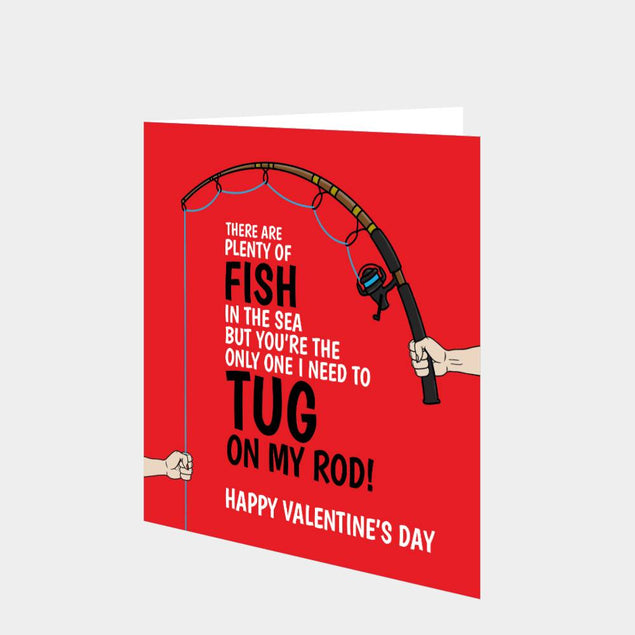 Tug On My Rod Card