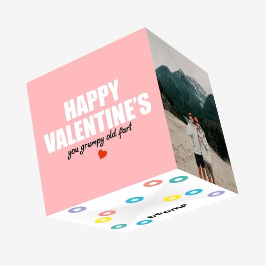 Happy Valentine's You Old Fart Confetti-exploding Greetings Card