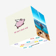 Flying Pig 40th Birthday Confetti-exploding Greetings Card