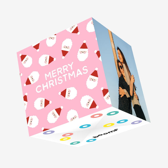 Tiny Santas Claus Christmas Confetti-exploding Greetings Card