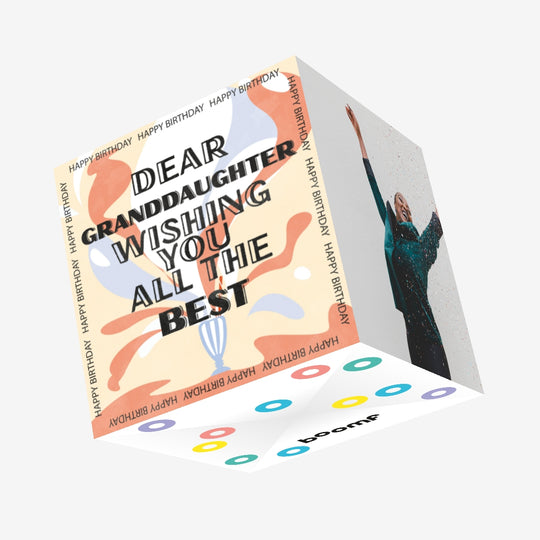 Milkshake Happy Birthday Granddaughter Confetti-exploding Greetings Card