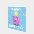 Happy Birthday Piggybank Card