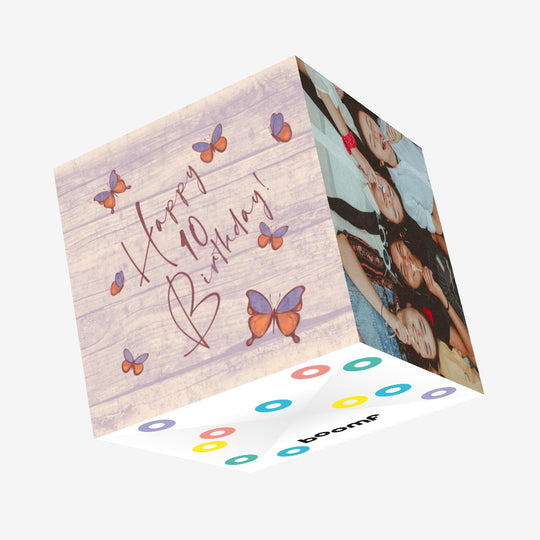 Tree Butterflies 10th Birthday Confetti-exploding Greetings Card