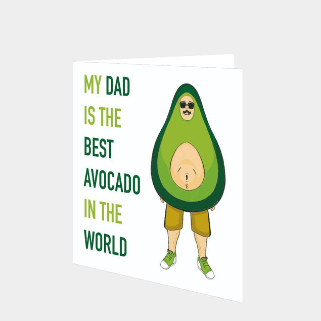 Dad Best Avocado In The World Card