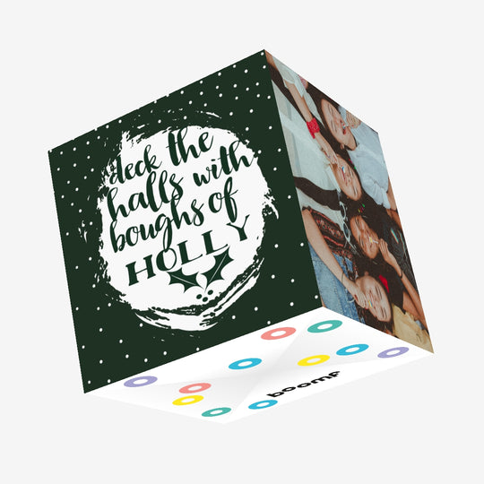 Deck The Halls Christmas Confetti-exploding Greetings Card