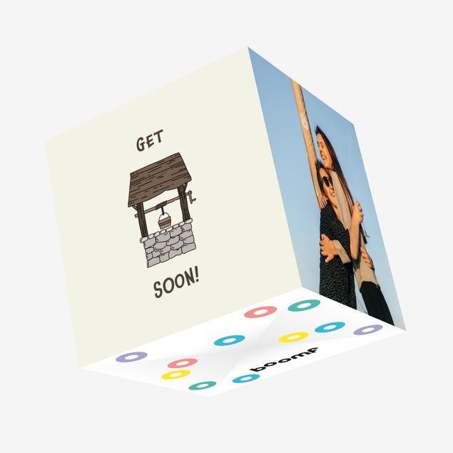 Get Well Soon Pun Confetti-exploding Greetings Card