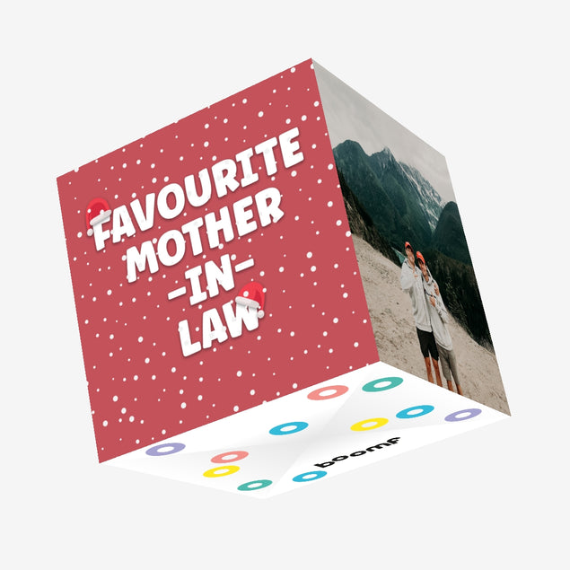Favourite Mother-in-Law Christmas Confetti-exploding Greetings Card