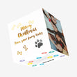 Merry Christmas From Your Purry Baby Paw Print Confetti-exploding Greetings Card
