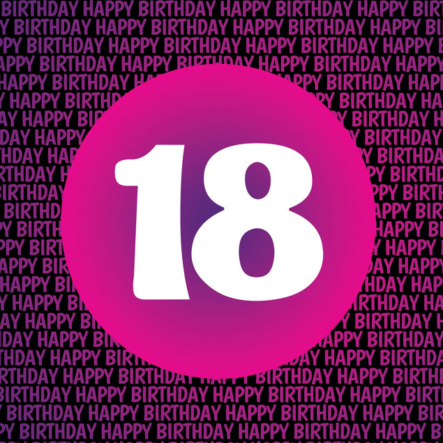 18 Pink Card