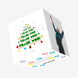 Merry Christmas And Happy New Year Thank You Christmas Tree Confetti-exploding Greetings Card