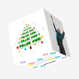 Merry Christmas And Happy New Year Thank You Christmas Tree Confetti-exploding Greetings Card