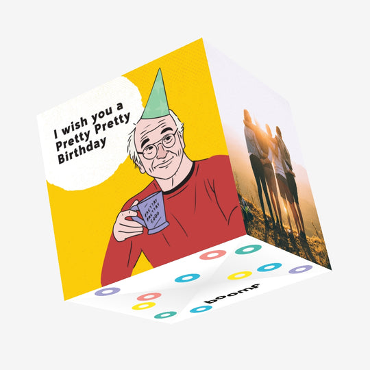 Wish You Pretty Birthday Confetti-exploding Greetings Card