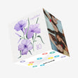 Soft Purple Flowers Happy 80th Birthday Confetti-exploding Greetings Card