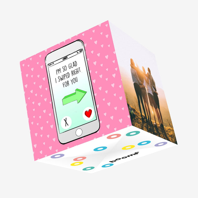 Swiped Right For You Confetti-exploding Greetings Card