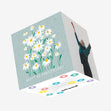 Happy 45th Anniversary Cute Daisies Confetti-exploding Greetings Card