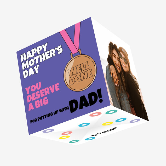 You Deserve A Big Well Done Confetti-exploding Greetings Card