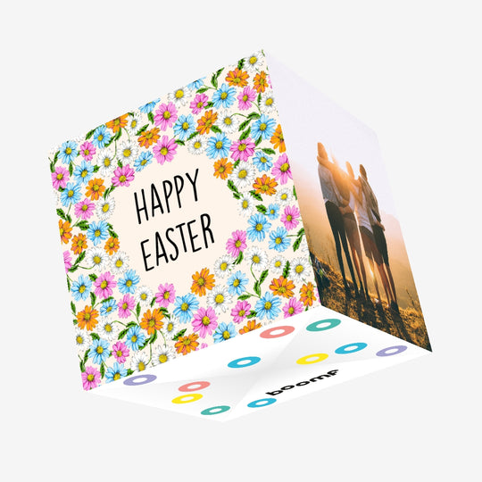 Pretty Daisies Easter Confetti-exploding Greetings Card