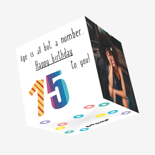 Happy 15th Birthday To You! Confetti-exploding Greetings Card
