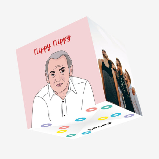 Nippy Nippy Friday Night Dinner Confetti-exploding Greetings Card