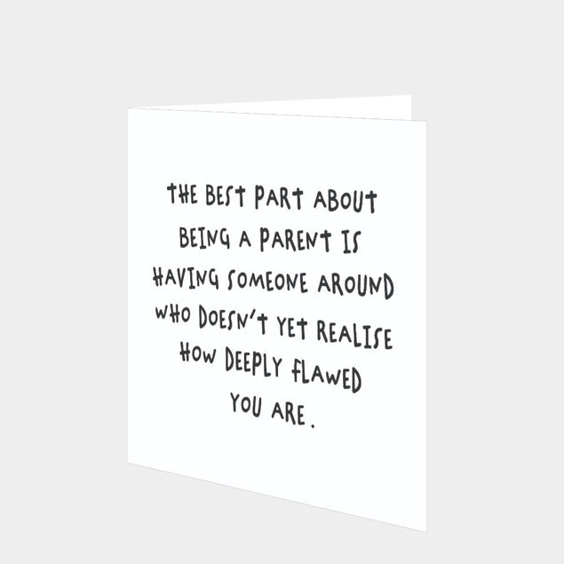 Deeply Flawed Parent Card