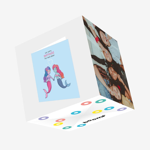 We Were Mermaid For Her & Her Confetti-exploding Greetings Card