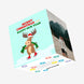 Merry Christmas And Happy New Year Moose Ice Skating Confetti-exploding Greetings Card