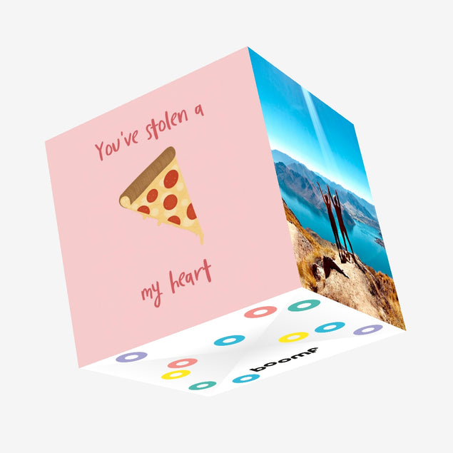 You've Stolen A Pizza My Heart Confetti-exploding Greetings Card