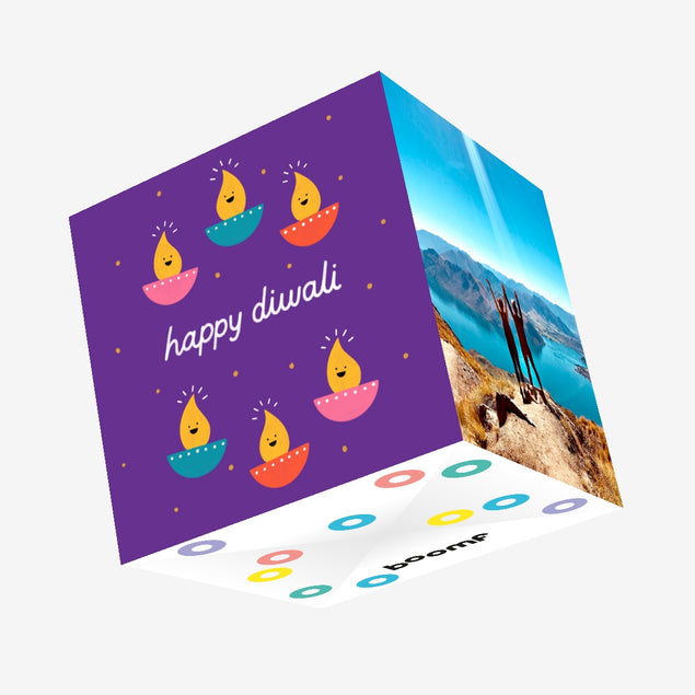 Happy Diwali Confetti-exploding Greetings Card