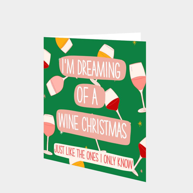 Wine Christmas Card