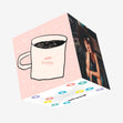 Coffee Lover Mug Hug Birthday Confetti-exploding Greetings Card