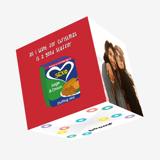 Good Stuffin' Christmas Confetti-exploding Greetings Card