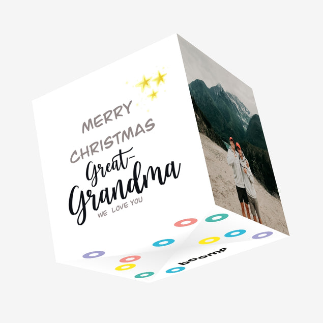 Merry Christmas Great Grandma We Love You Confetti-exploding Greetings Card
