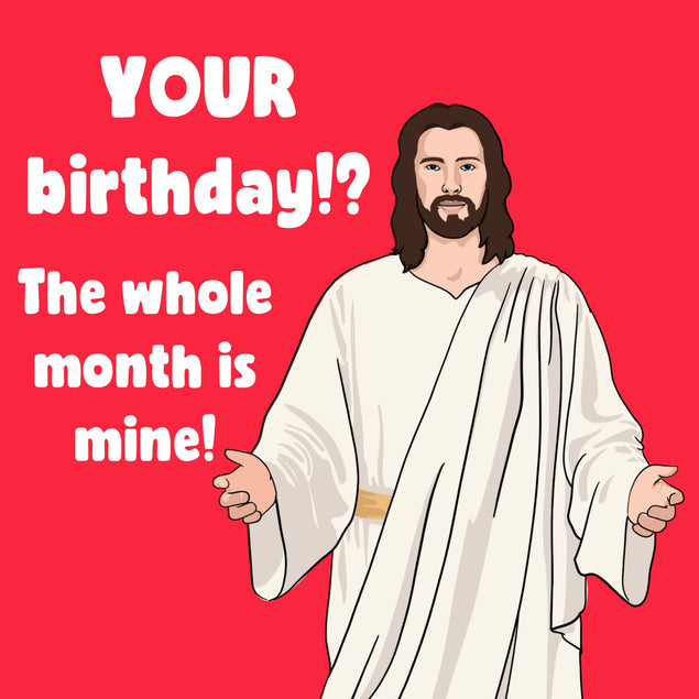 The Whole Month Is Mine Birthday Card 3D Cube Card