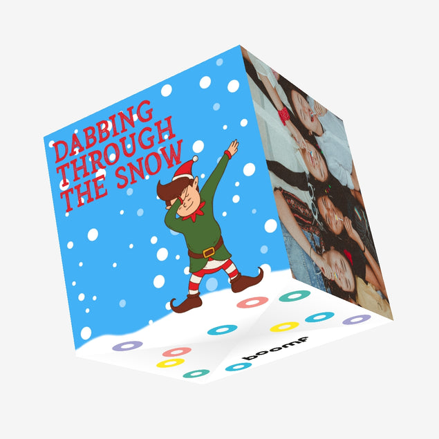 Dabbing Through The Snow Confetti-exploding Greetings Card
