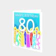 Happy 80th Birthday Card