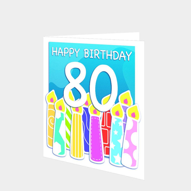 Happy 80th Birthday Card
