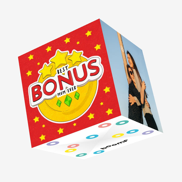 Stars Best Bonus Mum Ever Happy Mother's Day Confetti-exploding Greetings Card