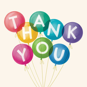 Thank You Balloons Card