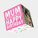 Mum Cleaning Confetti Birthday Card 3D Cube Card