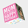 Mum Cleaning Confetti Birthday Card 3D Cube Card