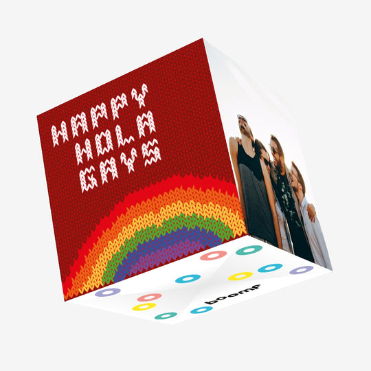 Happy HolaGays Christmas Confetti-exploding Greetings Card