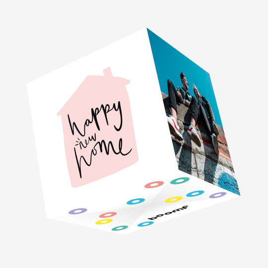 Happy New Home Confetti-exploding Greetings Card