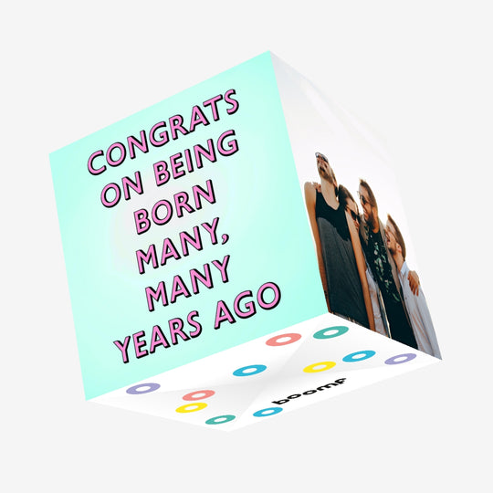Many, Many Years Old Confetti-exploding Greetings Card