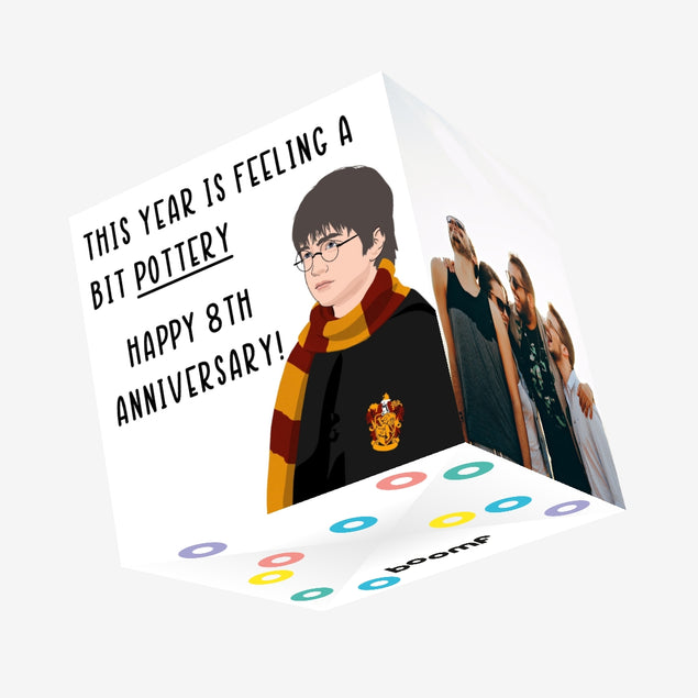 Pottery Anniversary Confetti-exploding Greetings Card