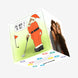Merry Christmas Santa Playing Golf Confetti-exploding Greetings Card