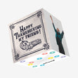 Happy Thanksgiving My Friend Vintage Confetti-exploding Greetings Card
