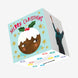 Cute Christmas Pudding Confetti-exploding Greetings Card